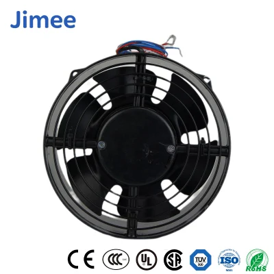 Jimee Motor China Drehkolbengebläse Lieferanten PP-Kunststoff Jm8025b2hl 80 * 80 * 25 mm AC-Axialgebläse Kundenspezifische Hochgeschwindigkeits-Radialgebläse
